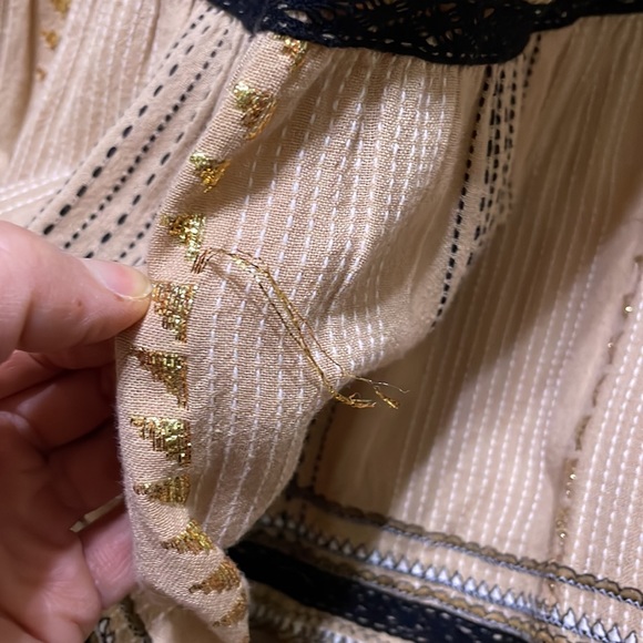 Anthropologie bohemian dress boho frill 4 petite. - Picture 11 of 11